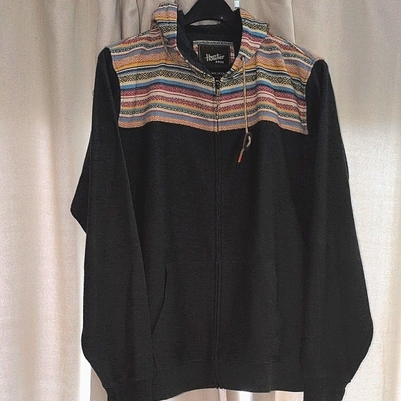 Howler Brothers Shaman Zip Up Hoodie Dark Green Heather Size L - Picture 3 of 7